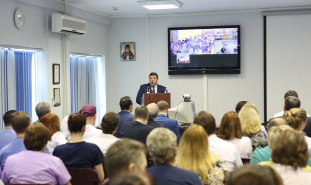 Встреча ректора с сотрудниками НПЦ Кардиоангиологии